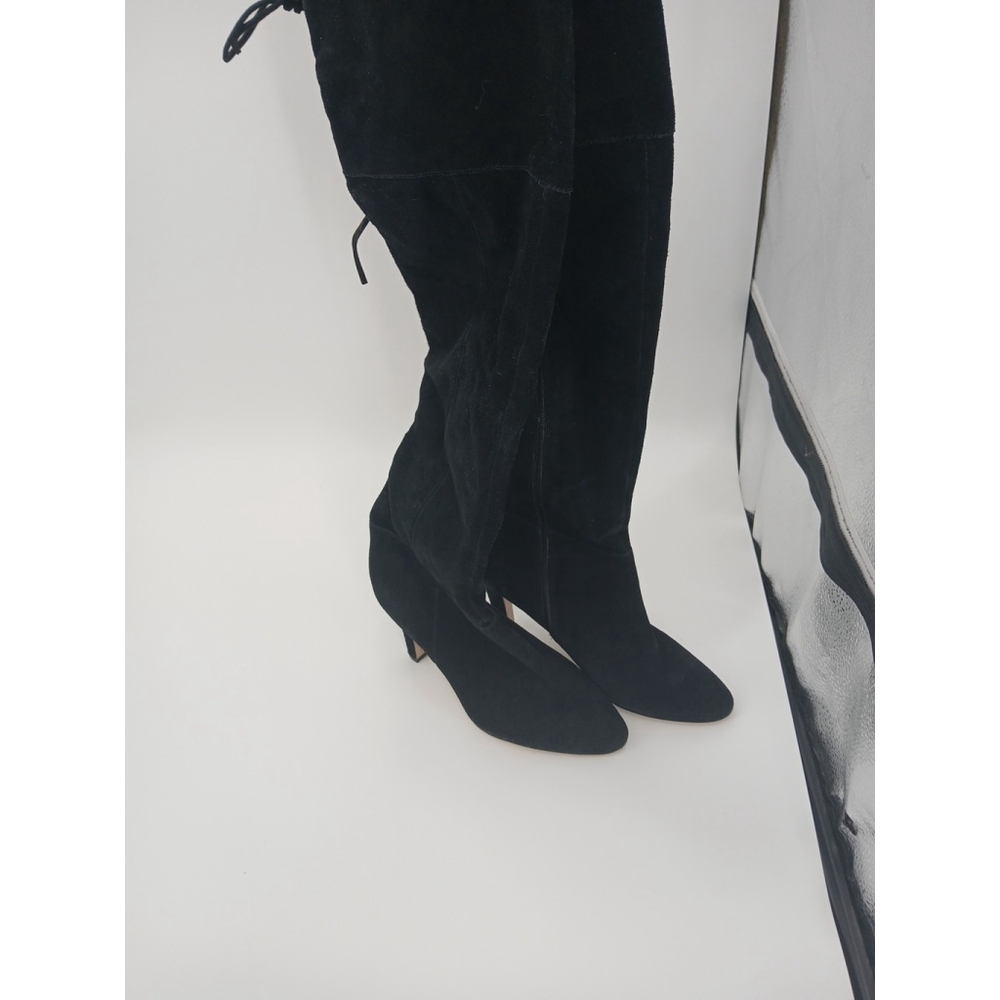 Kelsi Dagger Sophia Boots ShoesBlack Suede Over Knee Womens 9.5 - Picture 14 of 15